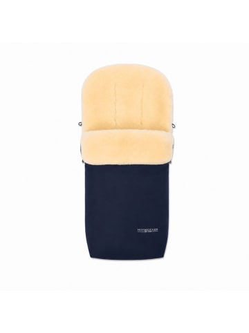 Hofbrucker Lammfell-Fußsack Putzi für Kinderwagen und Buggy in Navy Blue