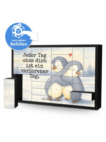 Mr. & Mrs. Panda Befüllbarer Adventskalender Pinguine Kuscheln D... in Weiß