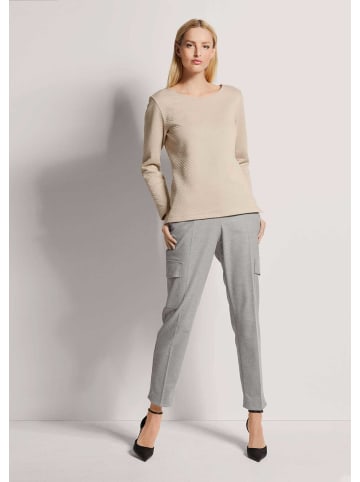 MADELEINE Sweatshirt mit Struktur in cappuccino