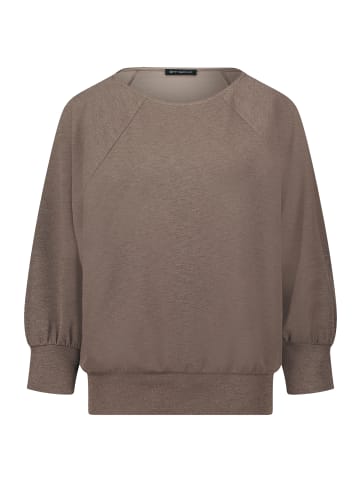 Betty Barclay Oversize-Shirt im Glitzer-Look in Braun