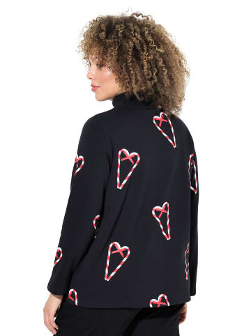 Ulla Popken Sweatshirt in schwarz