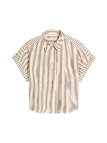 Marc O'Polo Gestreifte Bluse relaxed in Light Beige Multi 01