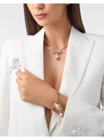 Philipp Plein Halskette mit Anhänger in Gold – (L)62cm