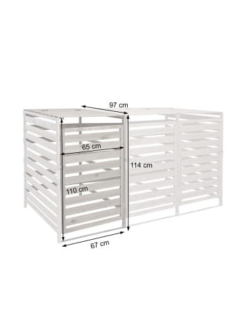 MCW XL 1er-/2er-Mülltonnenverkleidung Erweiterung H62, Anthrazit