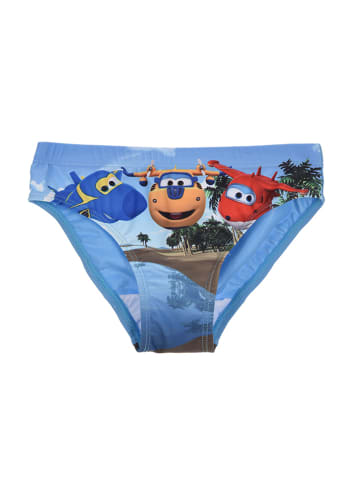 Super Wings Badehose Slip in Hell-Blau