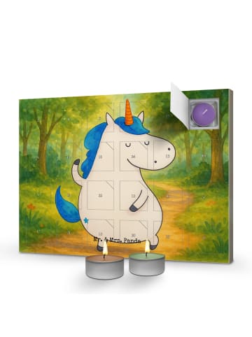 Mr. & Mrs. Panda Duftkerzen Adventskalender Einhorn Mann Design ... in Weiß