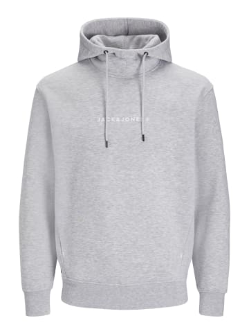 Jack & Jones Kapuzenpullover in Light Grey Melange