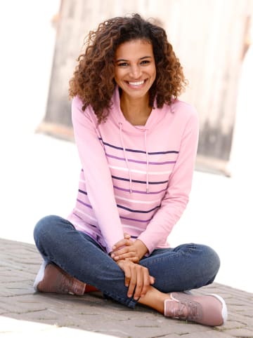 WITT WEIDEN Shirt in rosé-geringelt