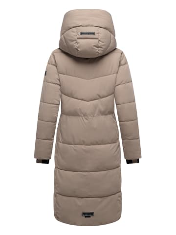 Navahoo Steppmantel Schokokuss XIV in Taupe Grey