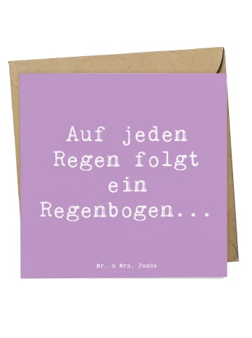 Mr. & Mrs. Panda Grußkarte Spruch Mit Enttäuschungen umgehen mit... in Lavendeltraum