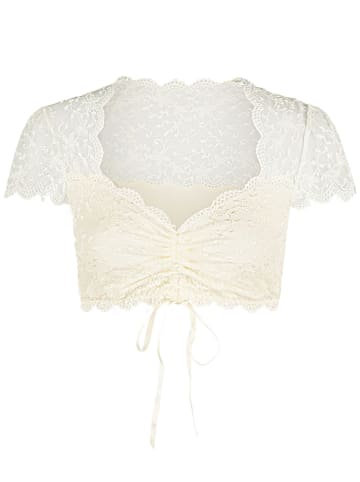 Nina von C. Dirndlbluse kurzarm in champagner