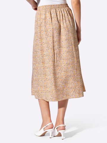 WITT WEIDEN Schlupfrock in camel-champagner-bedruckt