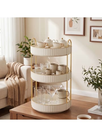 SONGMICS Kosmetik-Organizer Glora in Wolkenweiß - (B)23 x (H)47.5 x (T)23 cm