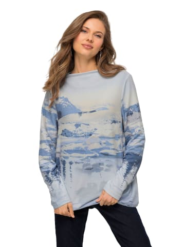 LAURASØN Sweatshirt in quellenblau