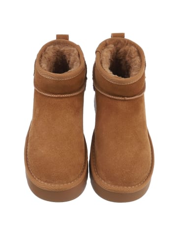 Ital-Design Stiefelette in Camel