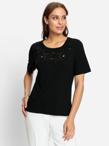 WITT WEIDEN Kurzarmshirt in schwarz