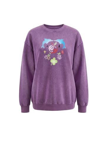 myMo Women Sweatshirt in Purple