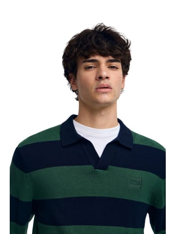 Polo Club Pullover in Navyblau-Grün