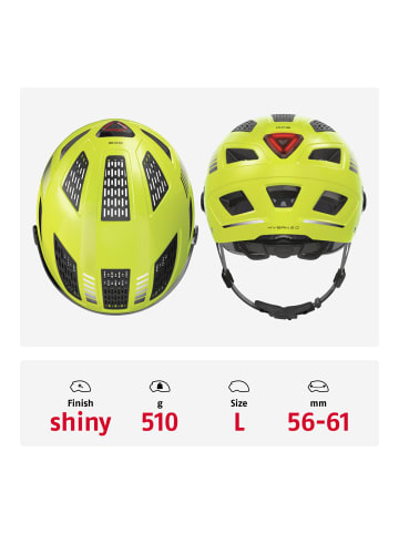 ABUS Fahrradhelm Hyban 2.0 ACE in signal yellow
