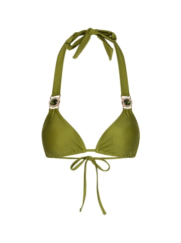 Moda Minx Bikini Top Amour Triangle in Olive