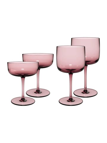 like. by Villeroy & Boch 4er Set Wein- und Sektgläser Like Glass in Grape