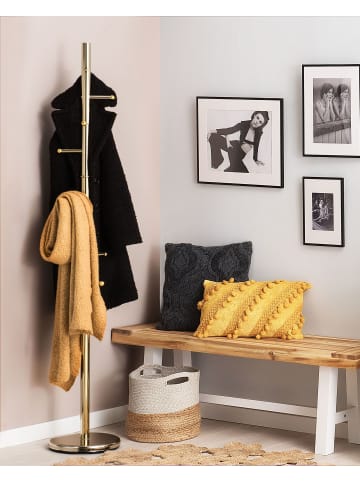Beliani Kleiderständer CLOVIS in Gold - (W) 30 x (H) 174 x (L) 30 cm