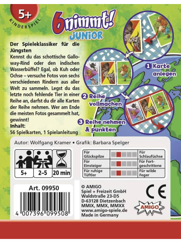 Amigo Spiel + 6 nimmt! Junior in Mehrfarbig ab 5 Jahre