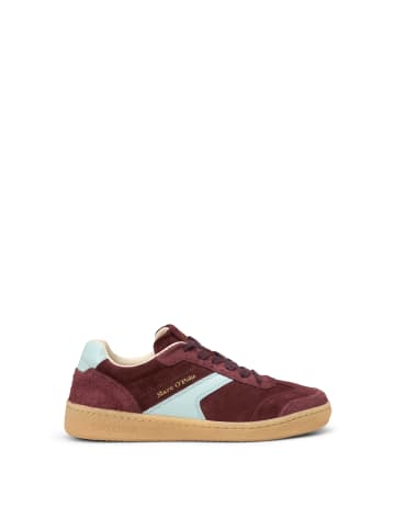 Marc O'Polo Sneaker in dark aubergine red/calm blue
