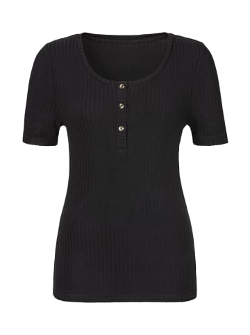 LASCANA T-Shirt in schwarz