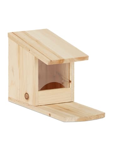relaxdays Eichhörnchen Futterhaus - (B)12 x (H)17,5 x (T)25 cm
