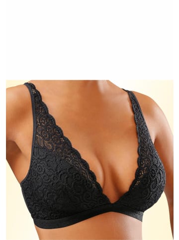 PETITE FLEUR Bralette-BH in puder+schwarz