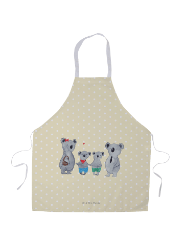 Mr. & Mrs. Panda Schürze Koala Familie zwei ohne Spruch in Gelb Pastell