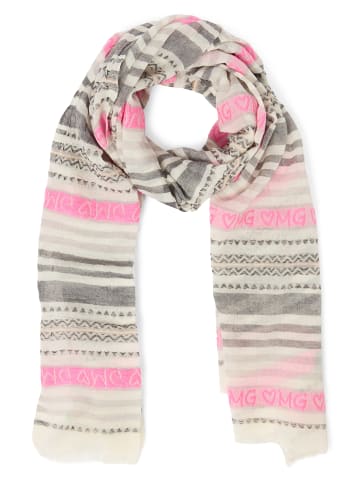 Codello Schal in hellgrau pink - 0001