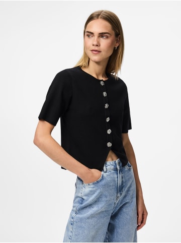 Pieces Strickjacke in Black