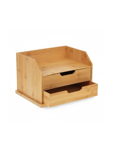 relaxdays Schreibtisch-Organizer in Natur