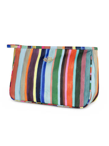 Oilily Pieternella stripe Kosmetiktasche 28 cm in creme de menthe