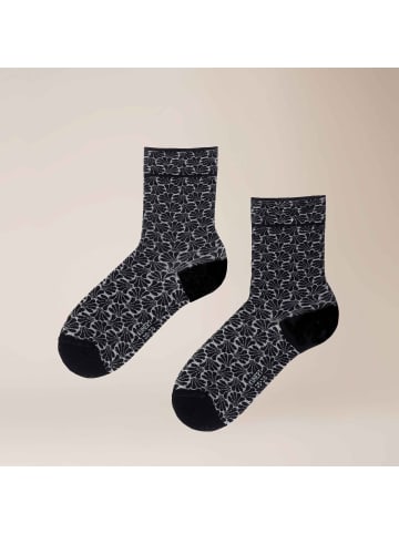 Kunert Socken Ornamental Citynight hautfreundlich in Black