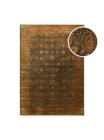 Wecon Home Kurzflorteppich LunaSilk in Kupfer/Grau