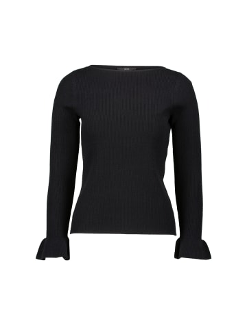 Zero  Pullover mit Volants am Ärmel in Black Beauty