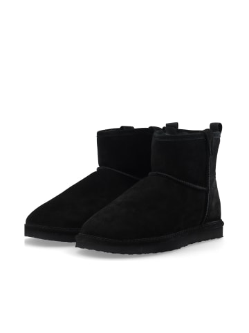 Bianco Wildlederstiefelette in Black