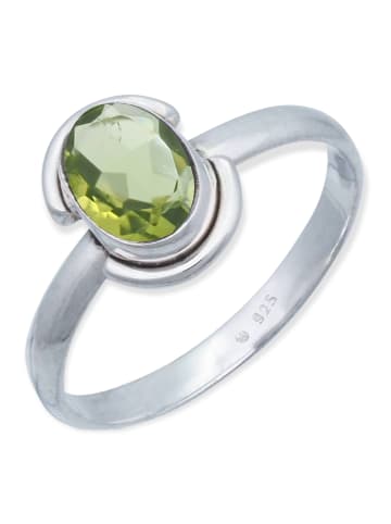 mantraroma 925er Silber - Ringe mit Peridot facettiert