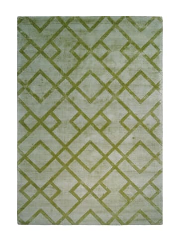Kurzflor Teppich Lucia 310 in Edelgrün