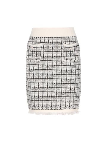 faina Women Skirt in offwhite black gold