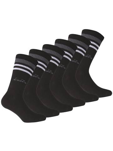 Diadora Socken 6er Pack in Schwarz