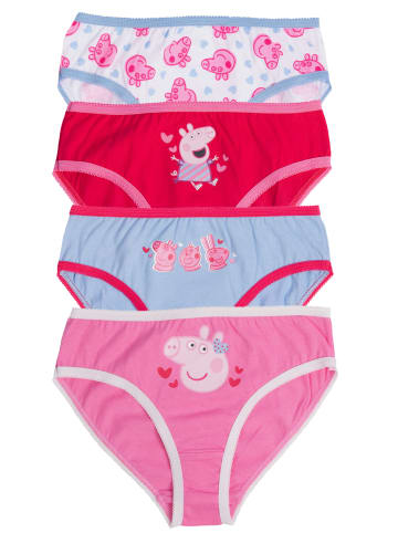 United Labels 4er Pack Peppa Wutz Panty Slip Unterhose Unterwäsche in Mehrfarbig