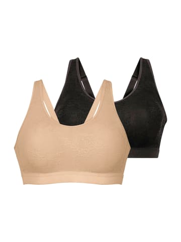 Anita Bralette Essential Lace Prothesen BH in Schwarz / beige