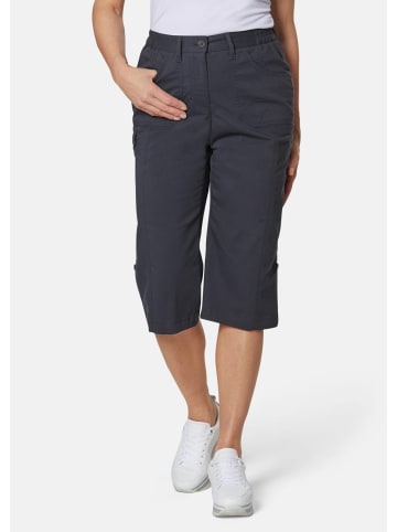 GOLDNER Capri-Funktionshose Carla Krempelbare Capri-Hose mit Funktion in marine