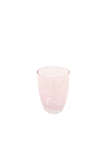 Fink Vase "Rumia" in Rose/ Weiß - H. 14 cm - D. 11 cm