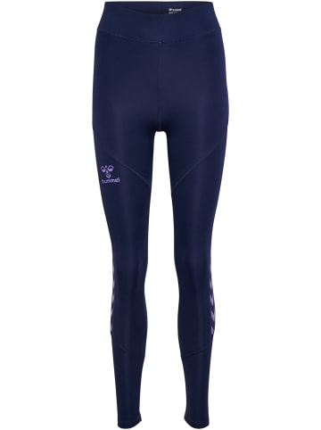 Hummel Hummel Tights Hmlstaltic Multisport Damen in MARINE/PAISLEY PURPLE