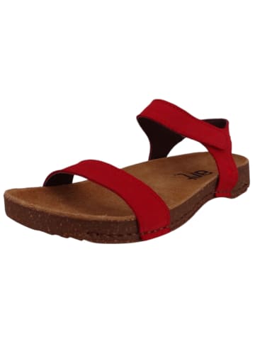 Art in the City Sandalen rot